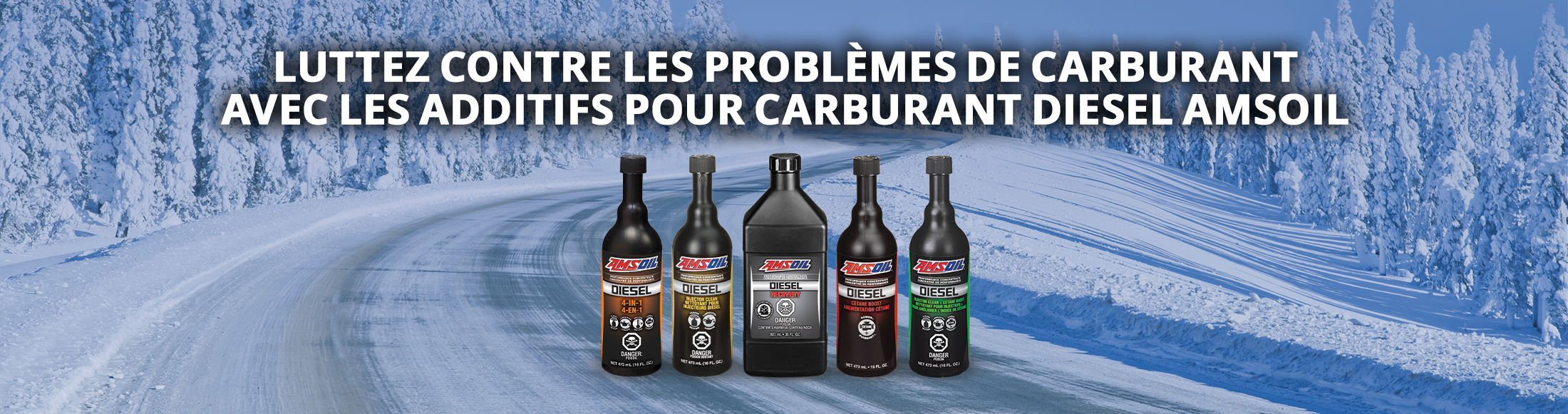 Combattez les problèmes de carburant avec les additifs pour carburant diesel AMSOIL.