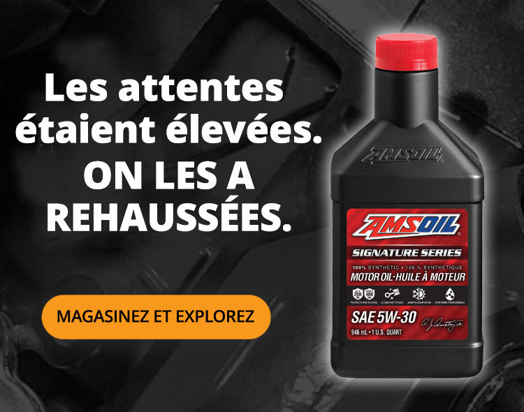 La barre était haute. Nous l’avons relancé. Magasinez et explorez la nouvelle Huile moteur Série signature AMSOIL