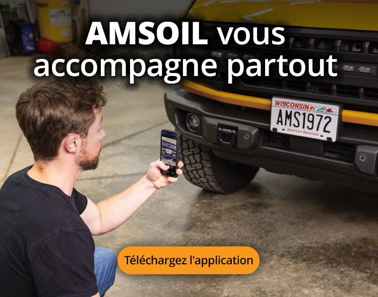 AMSOIL vous accompagne partout. Téléchargez l'application.