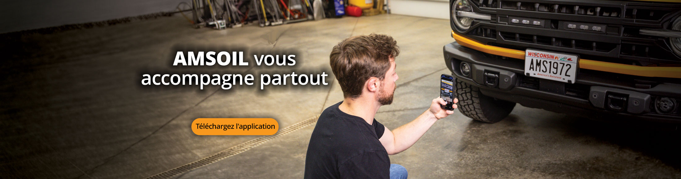 AMSOIL vous accompagne partout. Téléchargez l'application.