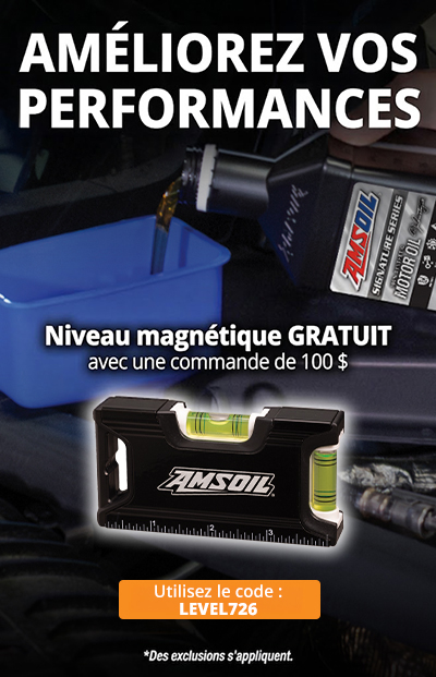 Améliorez vos performances. Niveau magnétique gratuit avec commande de 100 $. Utilisez le code : LEVEL726. Commandez maintenant. *Des exclusions s’appliquent.